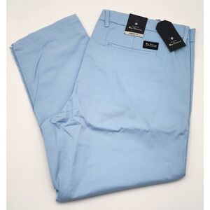 Ben Sherman Straight Fit Pants Men 42x30 Cerulean Blue NEW Stretch Chino